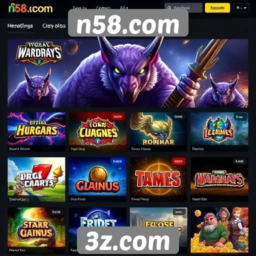 Análise da diversidade de jogos disponíveis no n58.com