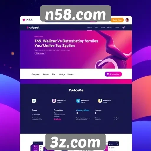 Interface do usuário em n58.com é aprimorada